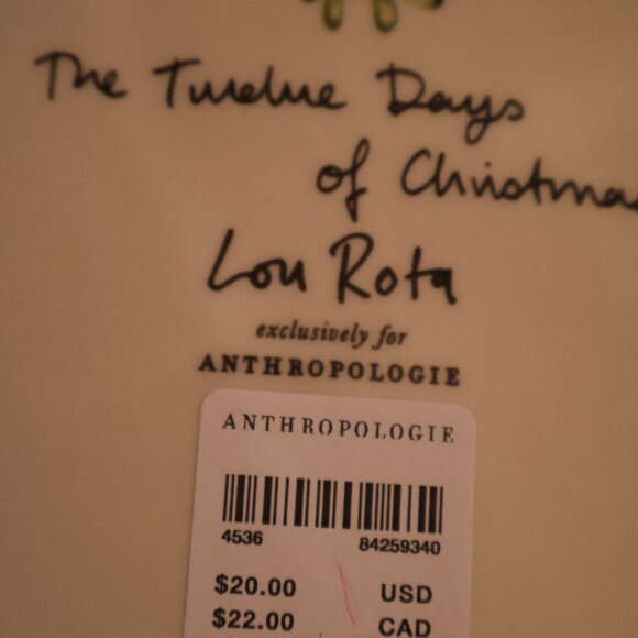 Brand New Anthropologie Maids Milking #8 Lou Rota Plate Dessert Salad - Picture 3 of 3